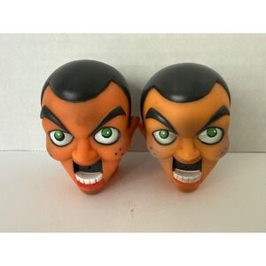 Vintage 1996 Goosebumps Curly Skeleton Heads Parachute Press Scholastic Set of 2